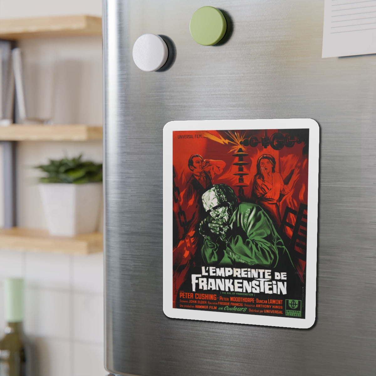 EVIL OF FRANKENSTEIN (FRENCH) 1964 Movie Poster - Die-Cut Magnet-The Sticker Space