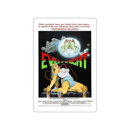 EVILS OF THE NIGHT 1985 Movie Poster STICKER Vinyl Die-Cut Decal - The Sticker Space