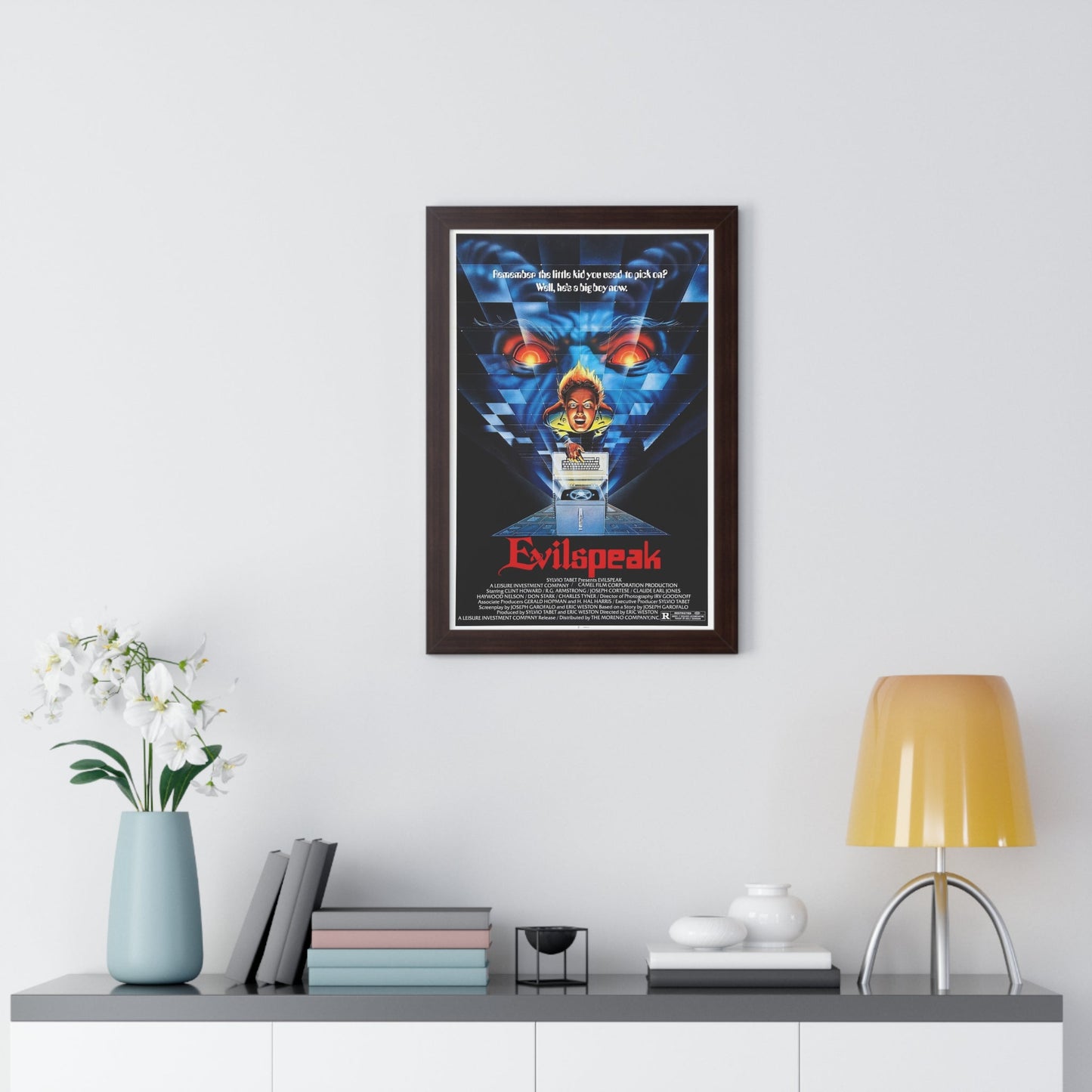 EVILSPEAK 1981 - Framed Movie Poster-The Sticker Space