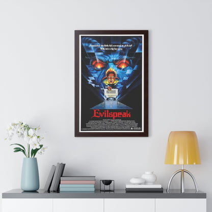 EVILSPEAK 1981 - Framed Movie Poster-The Sticker Space