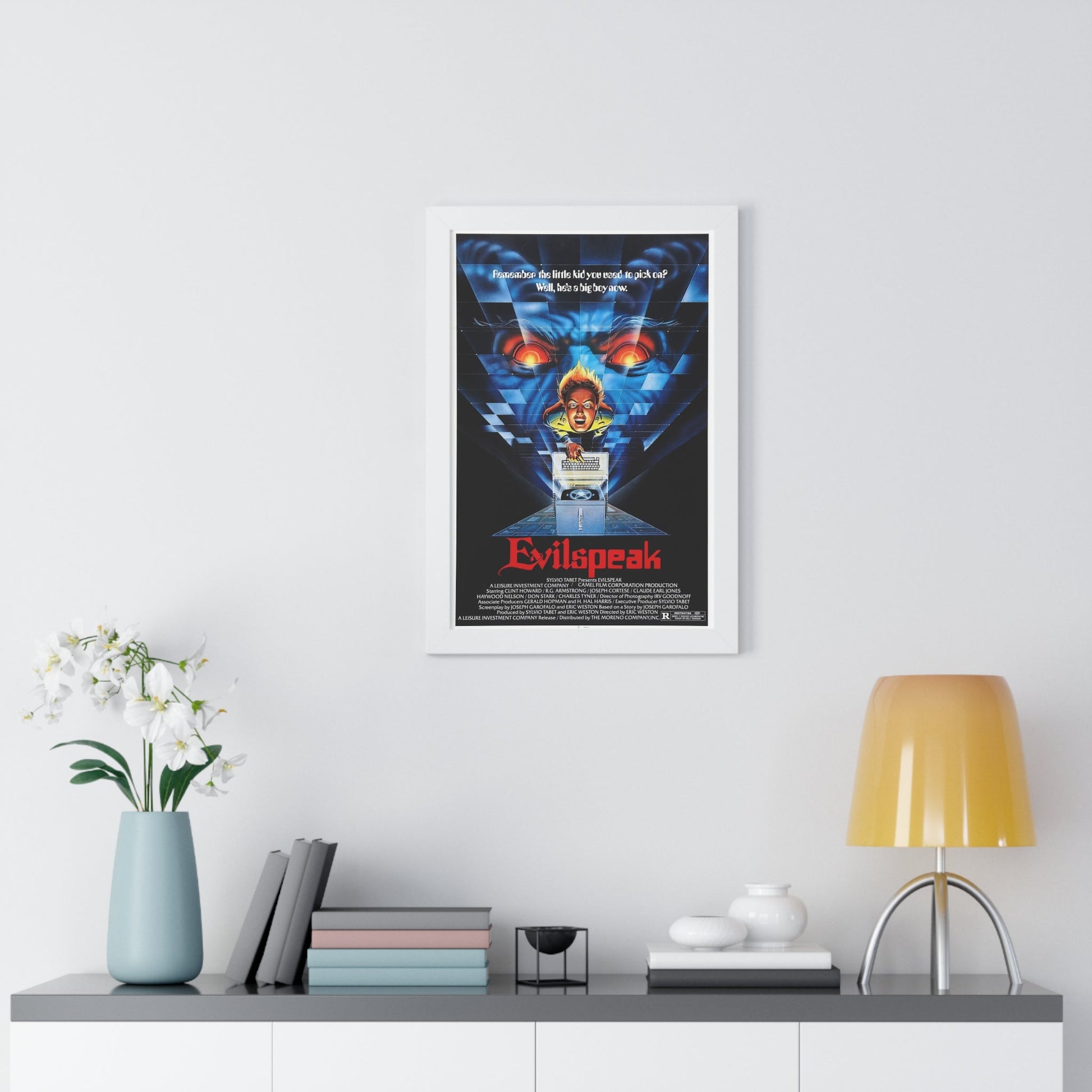 EVILSPEAK 1981 - Framed Movie Poster-The Sticker Space