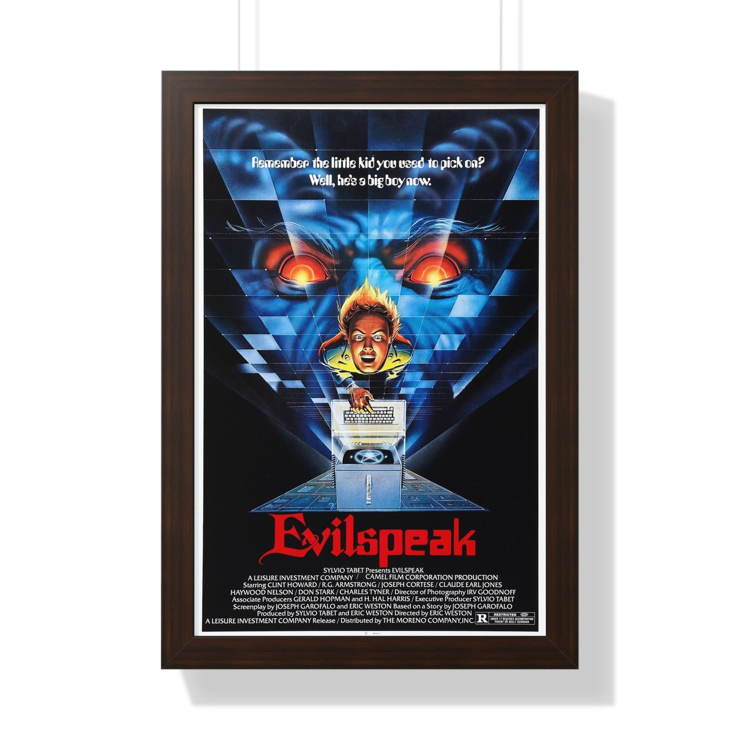 EVILSPEAK 1981 - Framed Movie Poster-16″ x 24″-The Sticker Space