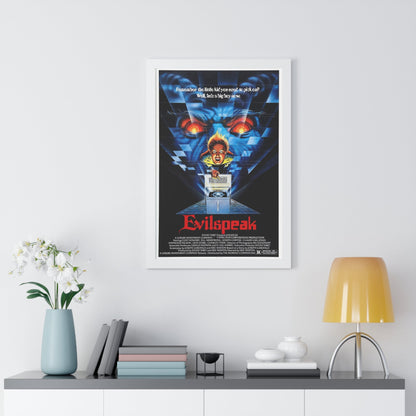 EVILSPEAK 1981 - Framed Movie Poster-The Sticker Space