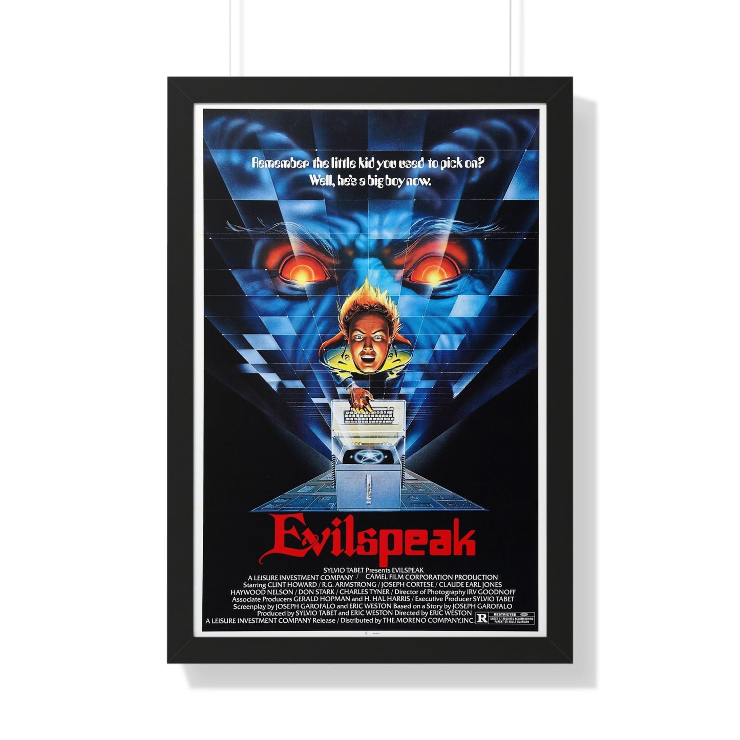 EVILSPEAK 1981 - Framed Movie Poster-20" x 30"-The Sticker Space