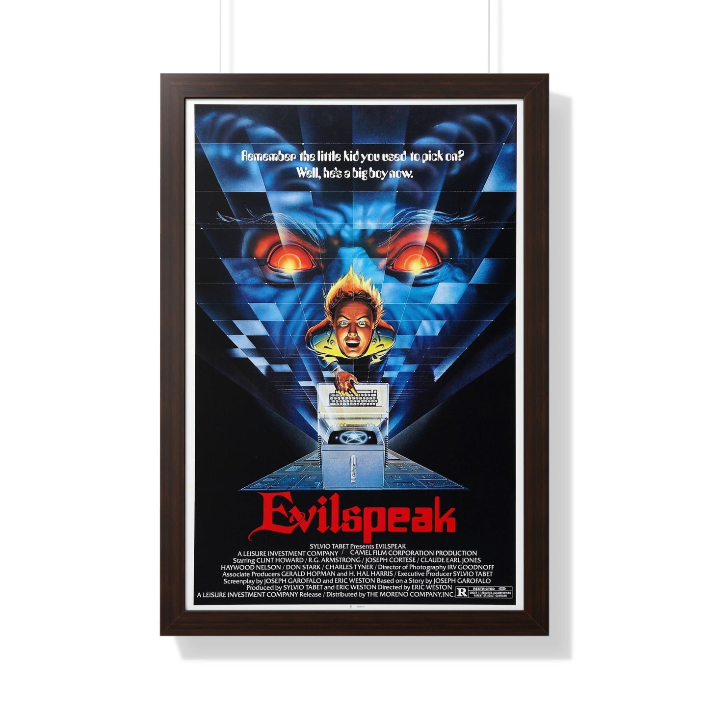 EVILSPEAK 1981 - Framed Movie Poster-20" x 30"-The Sticker Space