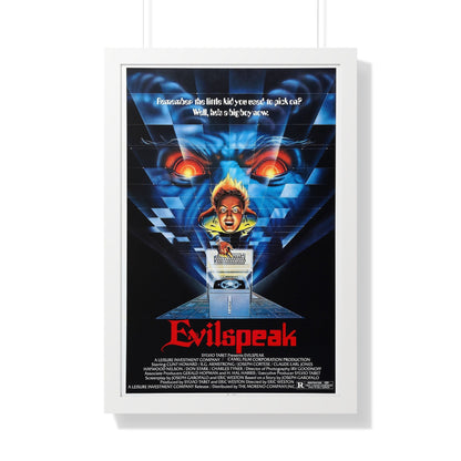 EVILSPEAK 1981 - Framed Movie Poster-20" x 30"-The Sticker Space