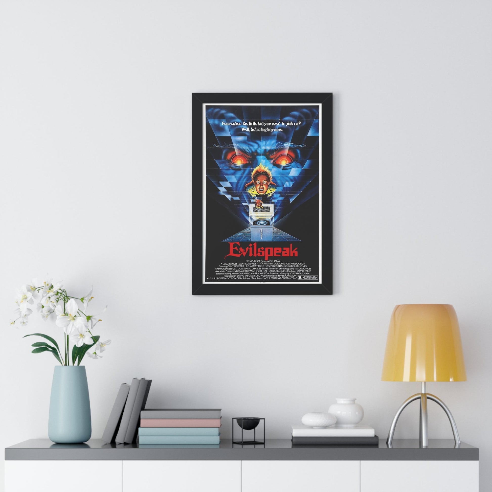 EVILSPEAK 1981 - Framed Movie Poster-The Sticker Space