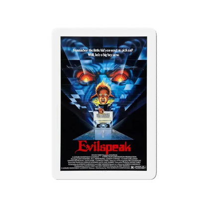 EVILSPEAK 1981 Movie Poster - Refrigerator Magnet - The Sticker Space