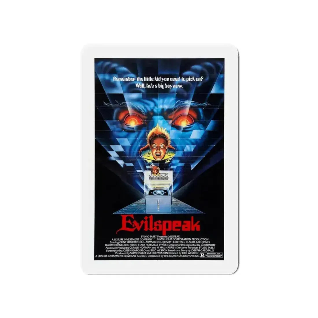 EVILSPEAK 1981 Movie Poster - Refrigerator Magnet - The Sticker Space