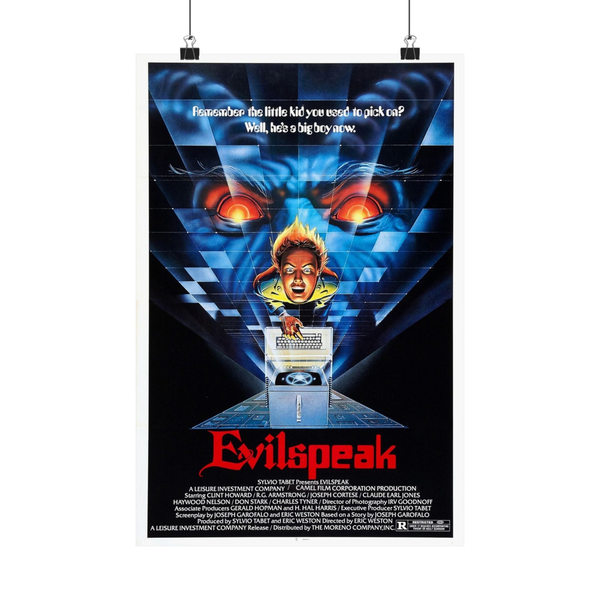 EVILSPEAK 1981 - Paper Movie Poster-12″ x 18″-The Sticker Space