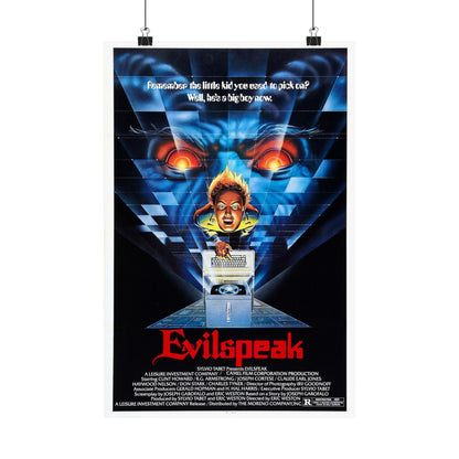 EVILSPEAK 1981 - Paper Movie Poster-12″ x 18″-The Sticker Space