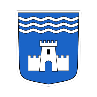 Evionnaz-blazon (Switzerland) (Coat of Arms) STICKER Vinyl Kiss-Cut Decal 3 Inch White - The Sticker Space