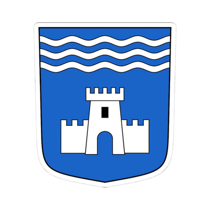 Evionnaz-blazon (Switzerland) (Coat of Arms) STICKER Vinyl Kiss-Cut Decal 4 Inch White - The Sticker Space