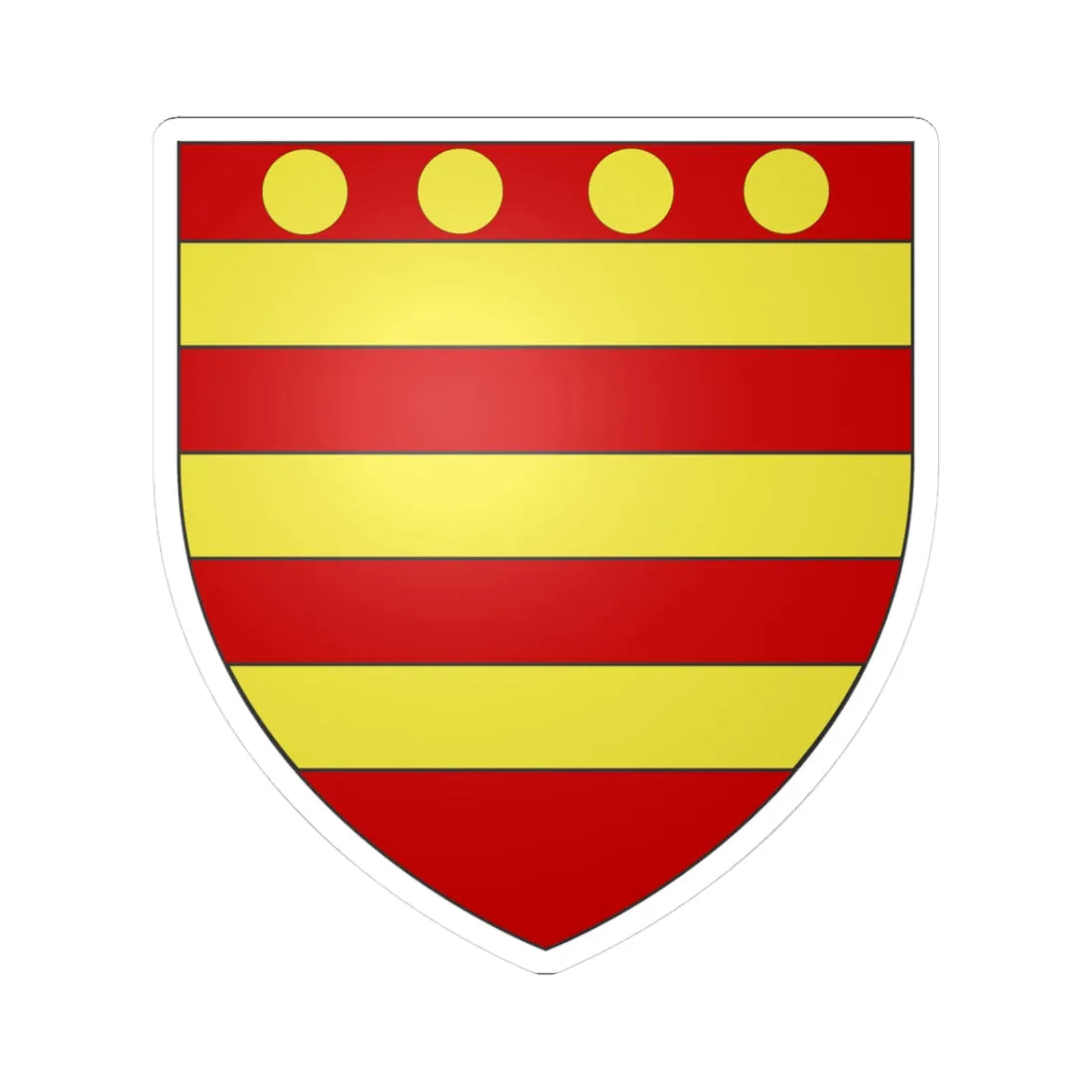 Ewen Cameron arms (Scotland) (Coat of Arms) STICKER Vinyl Kiss-Cut Decal 3 Inch White - The Sticker Space