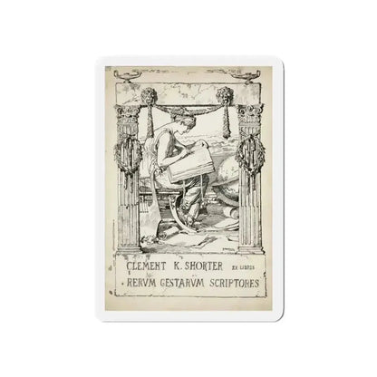 Ex Libris plate illustration (Magazine Illustration) Refrigerator Magnet - The Sticker Space