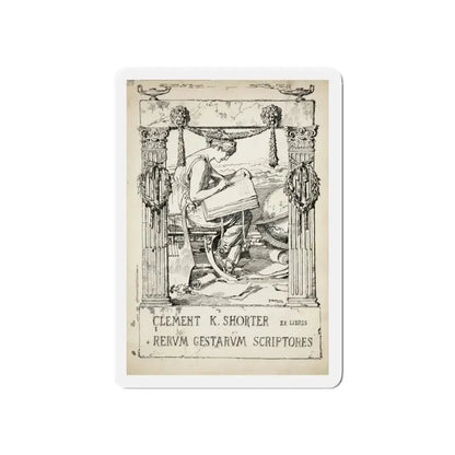 Ex Libris plate illustration (Magazine Illustration) Refrigerator Magnet - The Sticker Space
