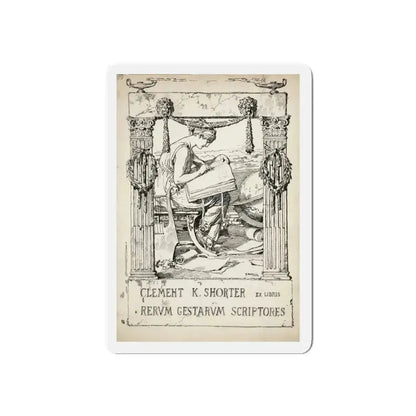 Ex Libris plate illustration (Magazine Illustration) Refrigerator Magnet - The Sticker Space