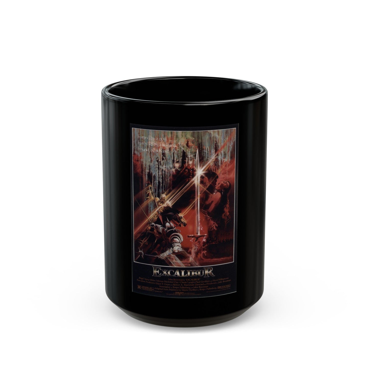 EXCALIBUR 1981 Movie Poster - Black Coffee Mug-15oz-The Sticker Space