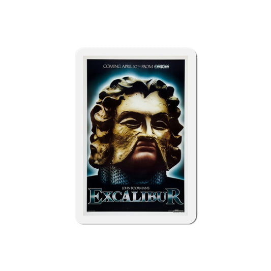 Excalibur 1981 Movie Poster Die-Cut Magnet-2" x 2"-The Sticker Space