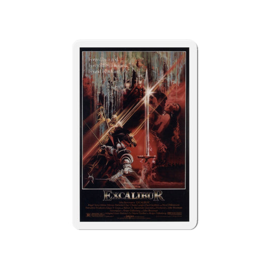 EXCALIBUR 1981 Movie Poster - Die-Cut Magnet-6 × 6"-The Sticker Space