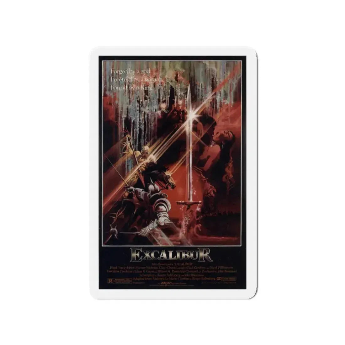 EXCALIBUR 1981 Movie Poster - Refrigerator Magnet 3 Inch - The Sticker Space