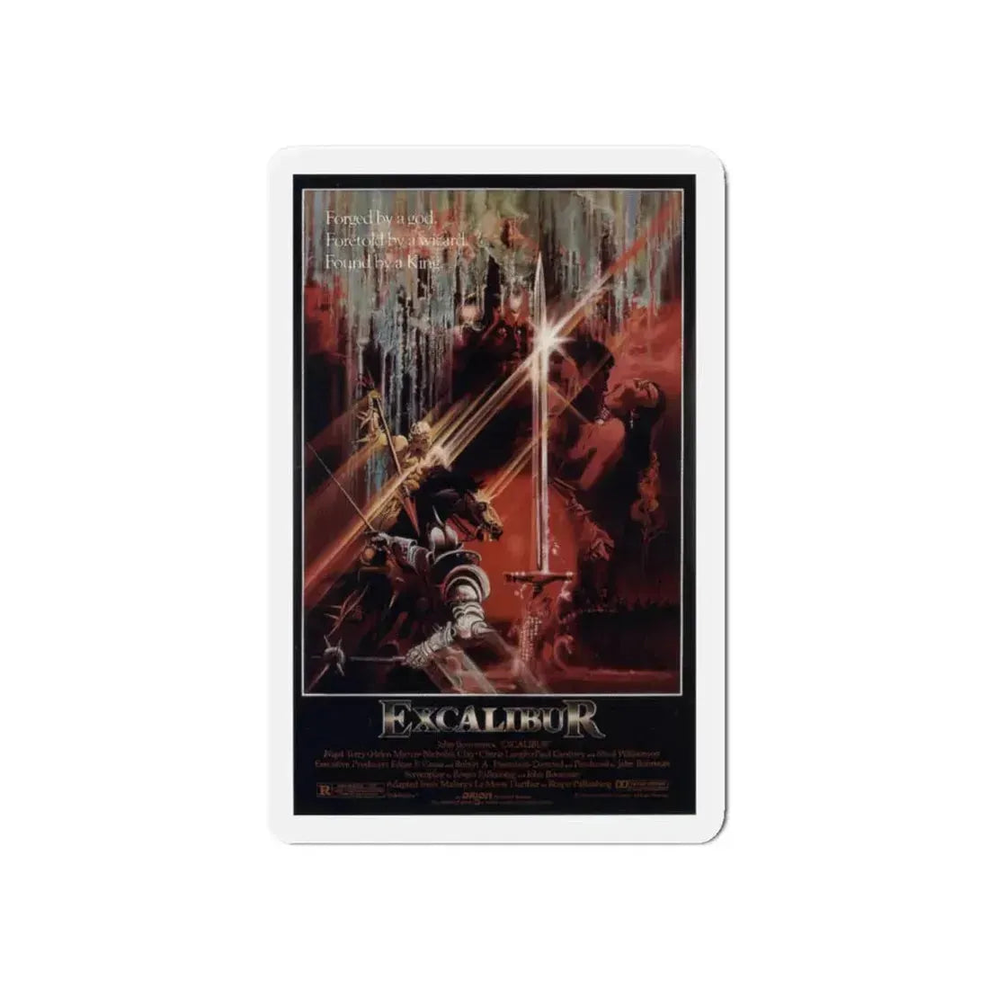 EXCALIBUR 1981 Movie Poster - Refrigerator Magnet 6 Inch - The Sticker Space