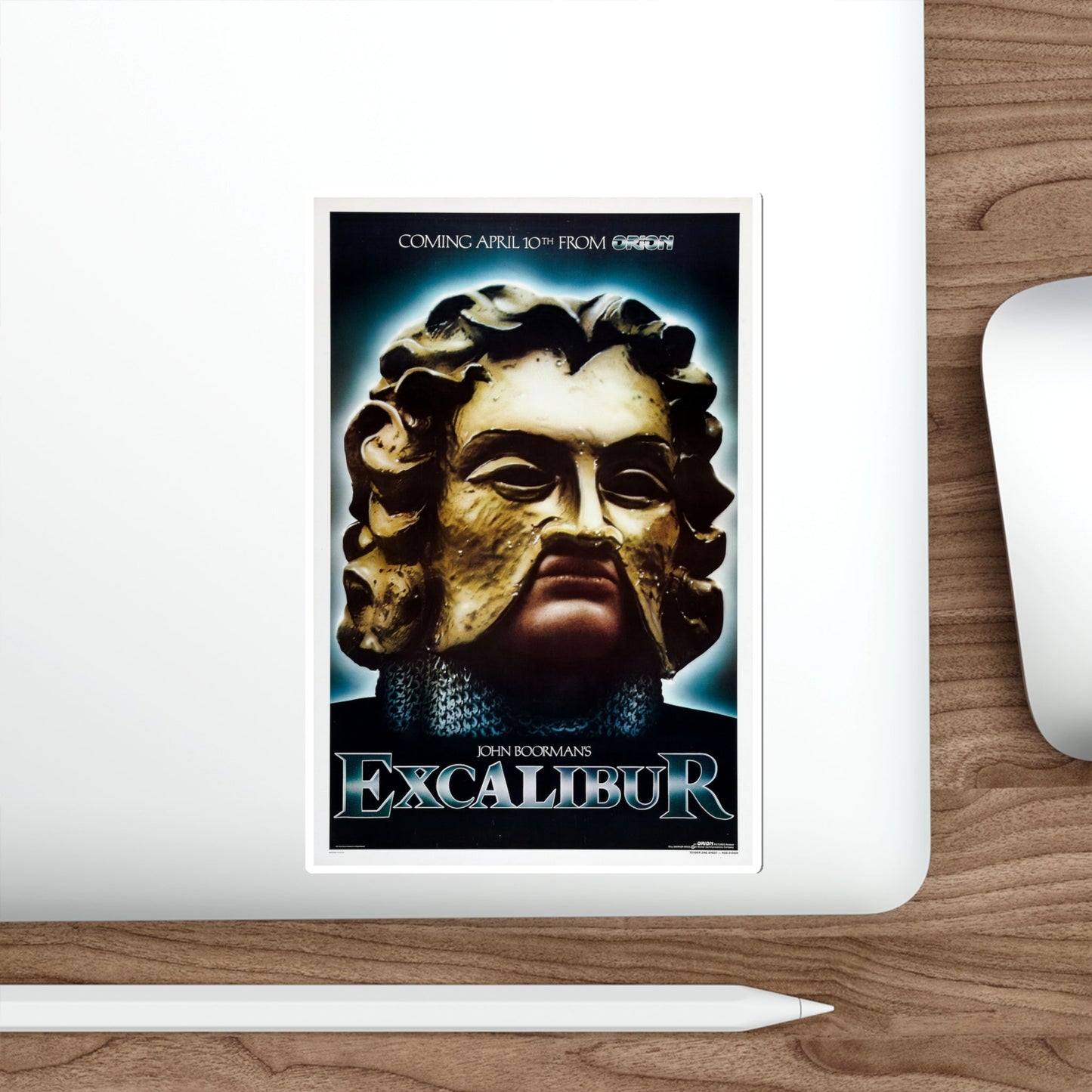 Excalibur 1981 Movie Poster STICKER Vinyl Die-Cut Decal-The Sticker Space