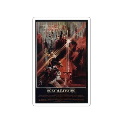 EXCALIBUR 1981 Movie Poster STICKER Vinyl Die-Cut Decal - The Sticker Space