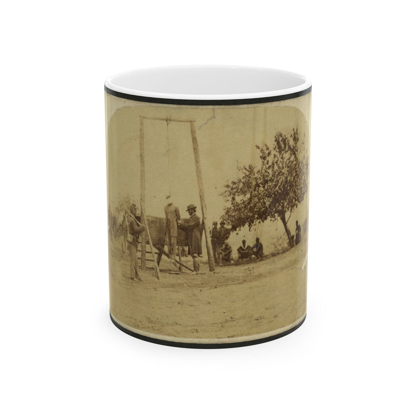 Execution Of Private William Johnson, 23 Regt., U.S.C.T. (U.S. Civil War) White Coffee Mug-11oz-The Sticker Space