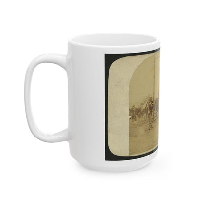 Execution Of Private William Johnson, 23 Regt., U.S.C.T. (U.S. Civil War) White Coffee Mug-The Sticker Space