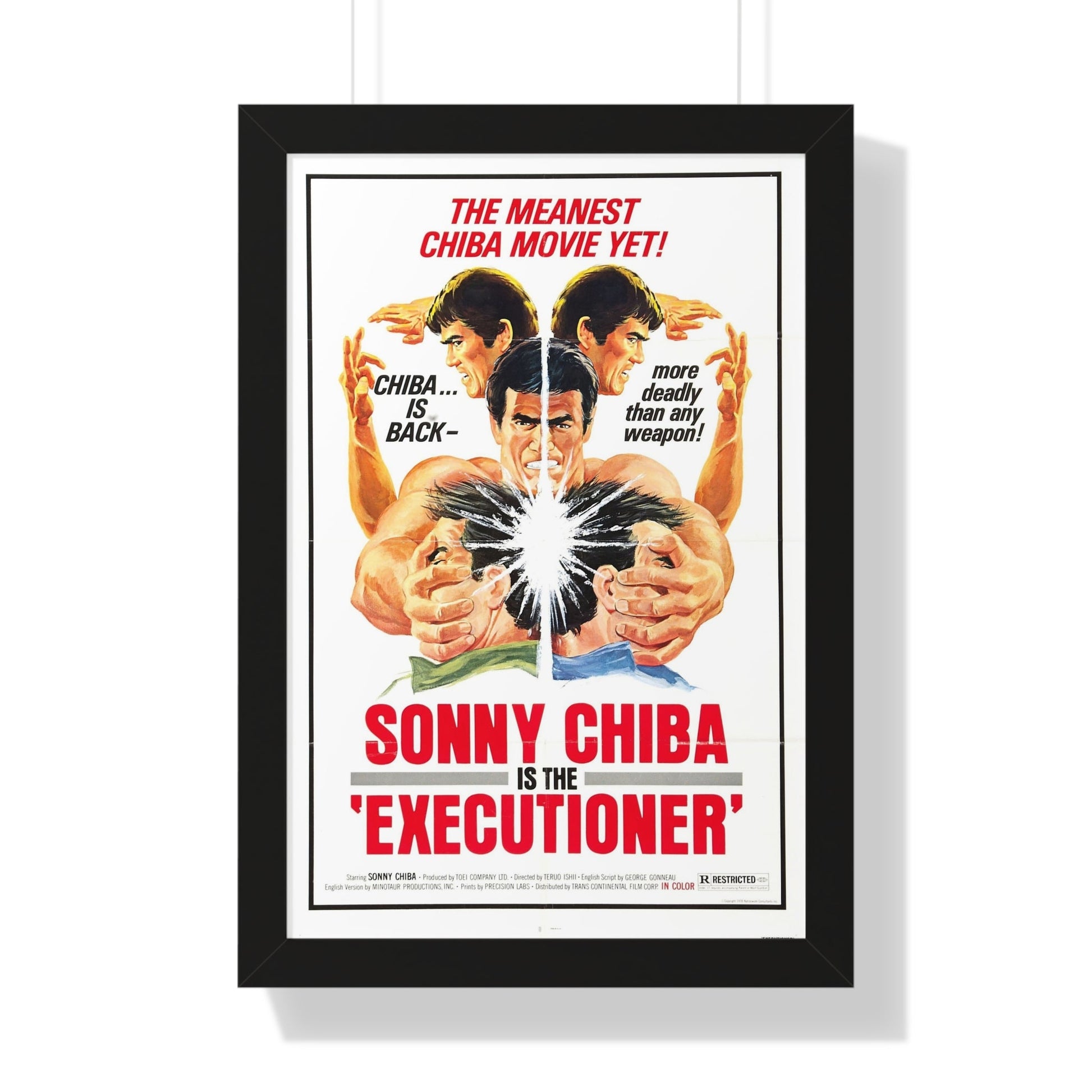 EXECUTIONER 1974 - Framed Movie Poster-16″ x 24″-The Sticker Space