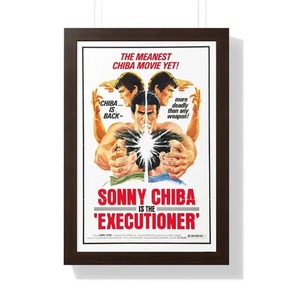 EXECUTIONER 1974 - Framed Movie Poster 16″ x 24″ Walnut - The Sticker Space