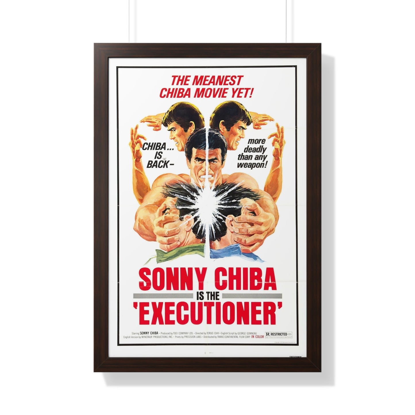 EXECUTIONER 1974 - Framed Movie Poster-20" x 30"-The Sticker Space