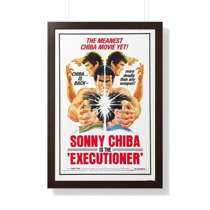 EXECUTIONER 1974 - Framed Movie Poster 20" x 30" Walnut - The Sticker Space