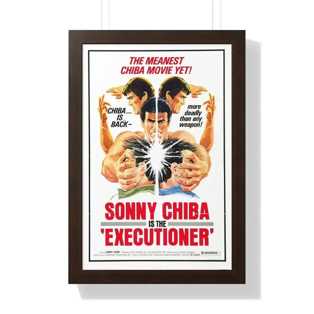 EXECUTIONER 1974 - Framed Movie Poster - The Sticker Space