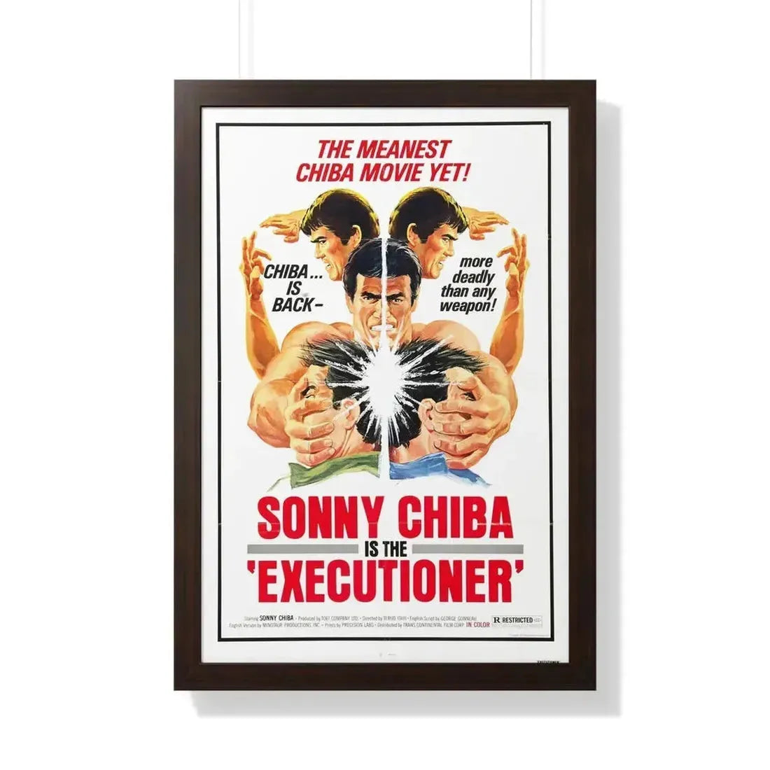 EXECUTIONER 1974 - Framed Movie Poster - The Sticker Space