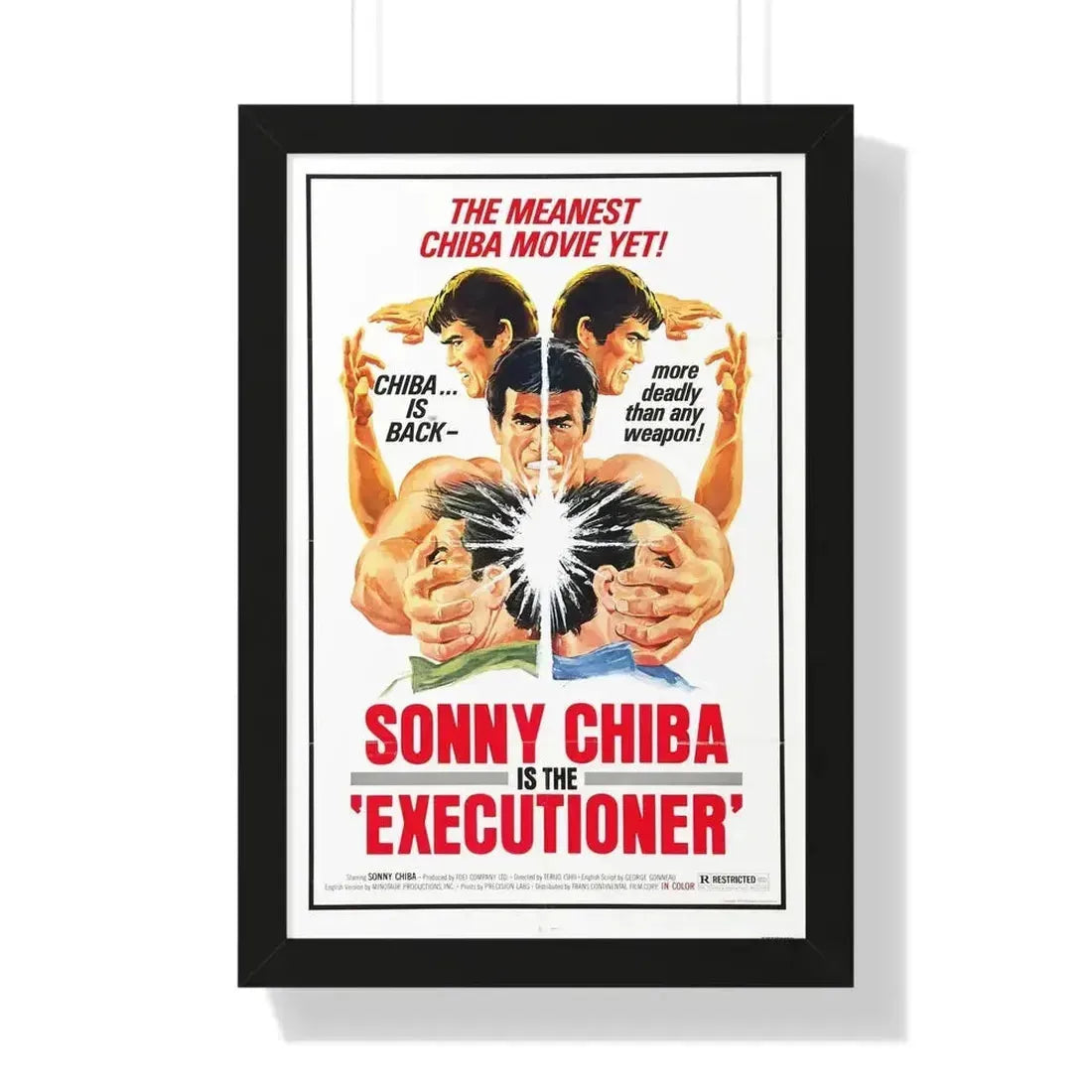 EXECUTIONER 1974 - Framed Movie Poster - The Sticker Space