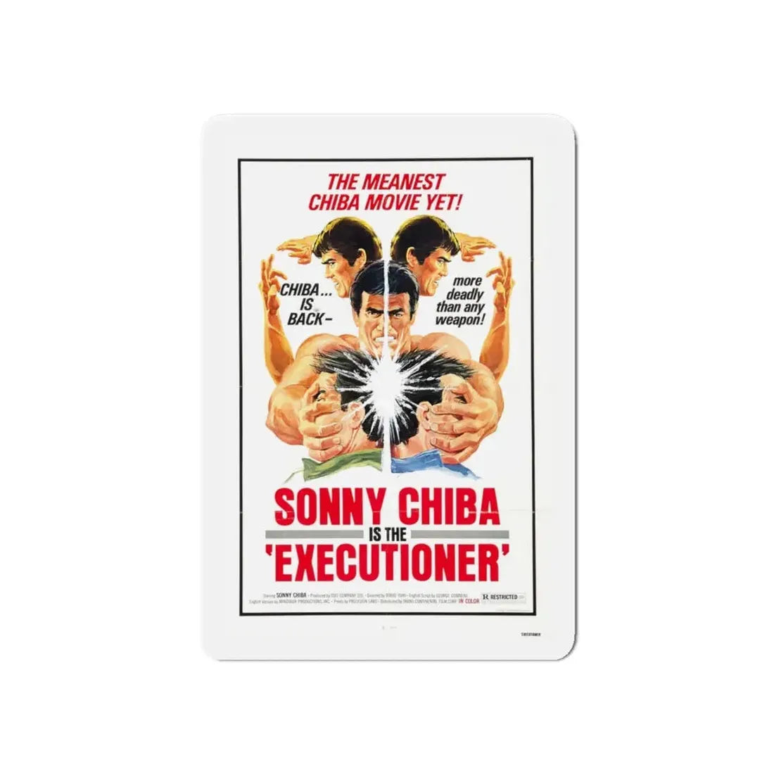 EXECUTIONER 1974 Movie Poster - Refrigerator Magnet 6 Inch - The Sticker Space