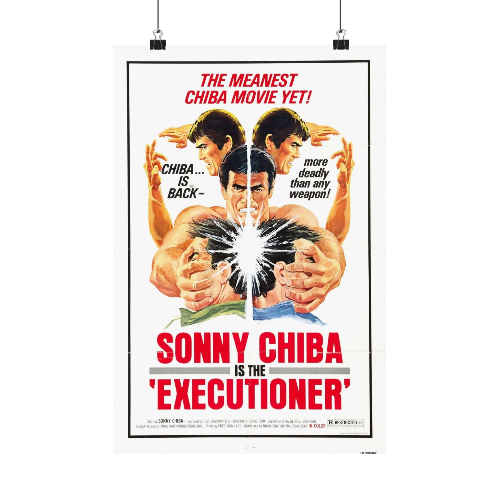 EXECUTIONER 1974 - Paper Movie Poster-12″ x 18″-The Sticker Space