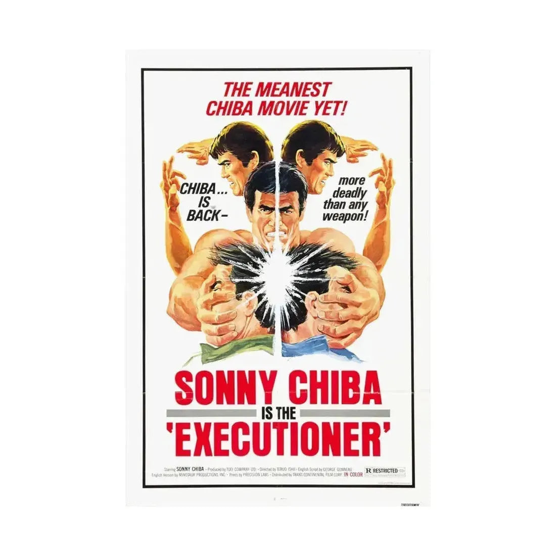 EXECUTIONER 1974 - Paper Movie Poster - The Sticker Space
