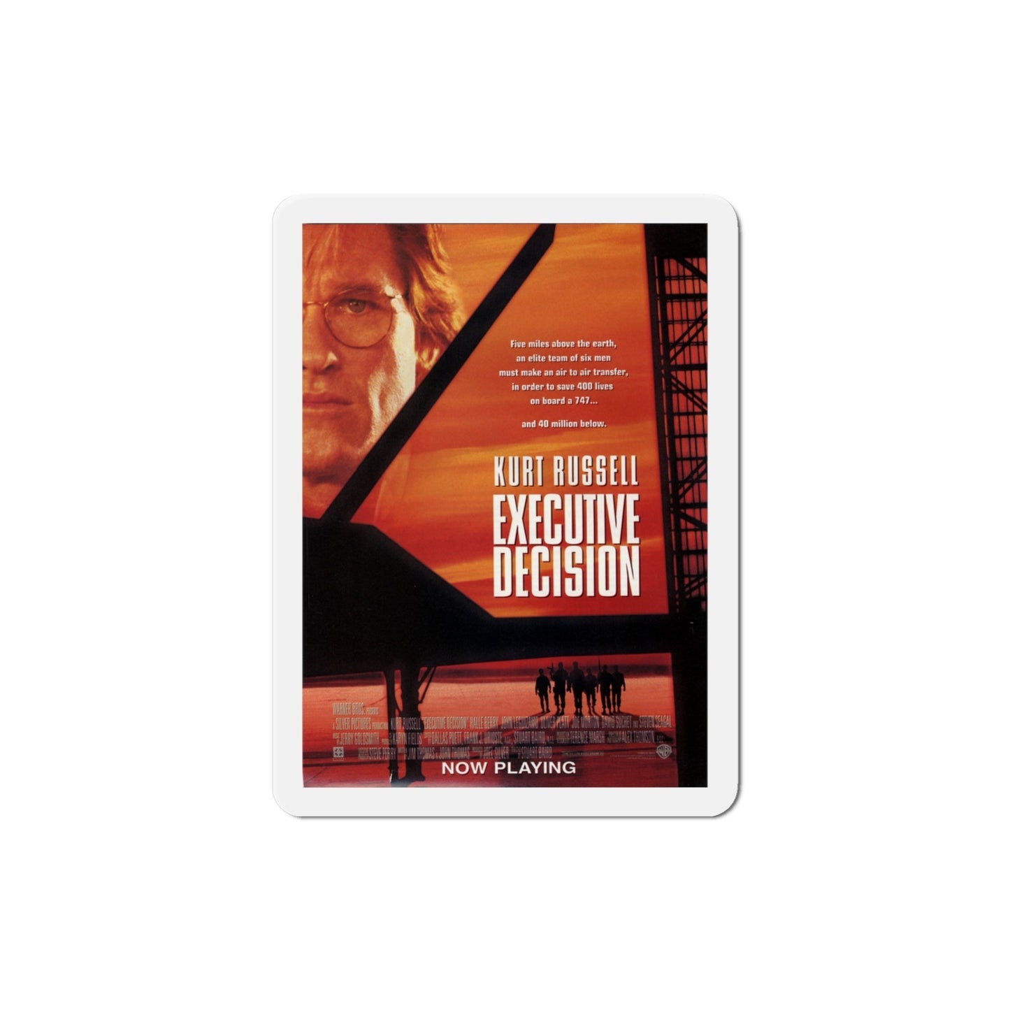 Executive Decision 1996 Movie Poster Die-Cut Magnet-4" x 4"-The Sticker Space