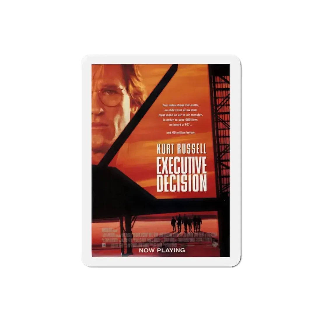Executive Decision 1996 Movie Poster Refrigerator Magnet 2 Inch - The Sticker Space