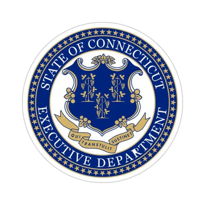 Executive Department of Connecticut STICKER Vinyl Die-Cut Decal - The Sticker Space