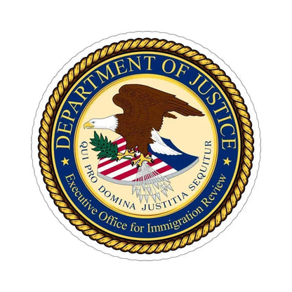 Executive Office for Immigration Review STICKER Vinyl Die-Cut Decal 5 Inch - The Sticker Space
