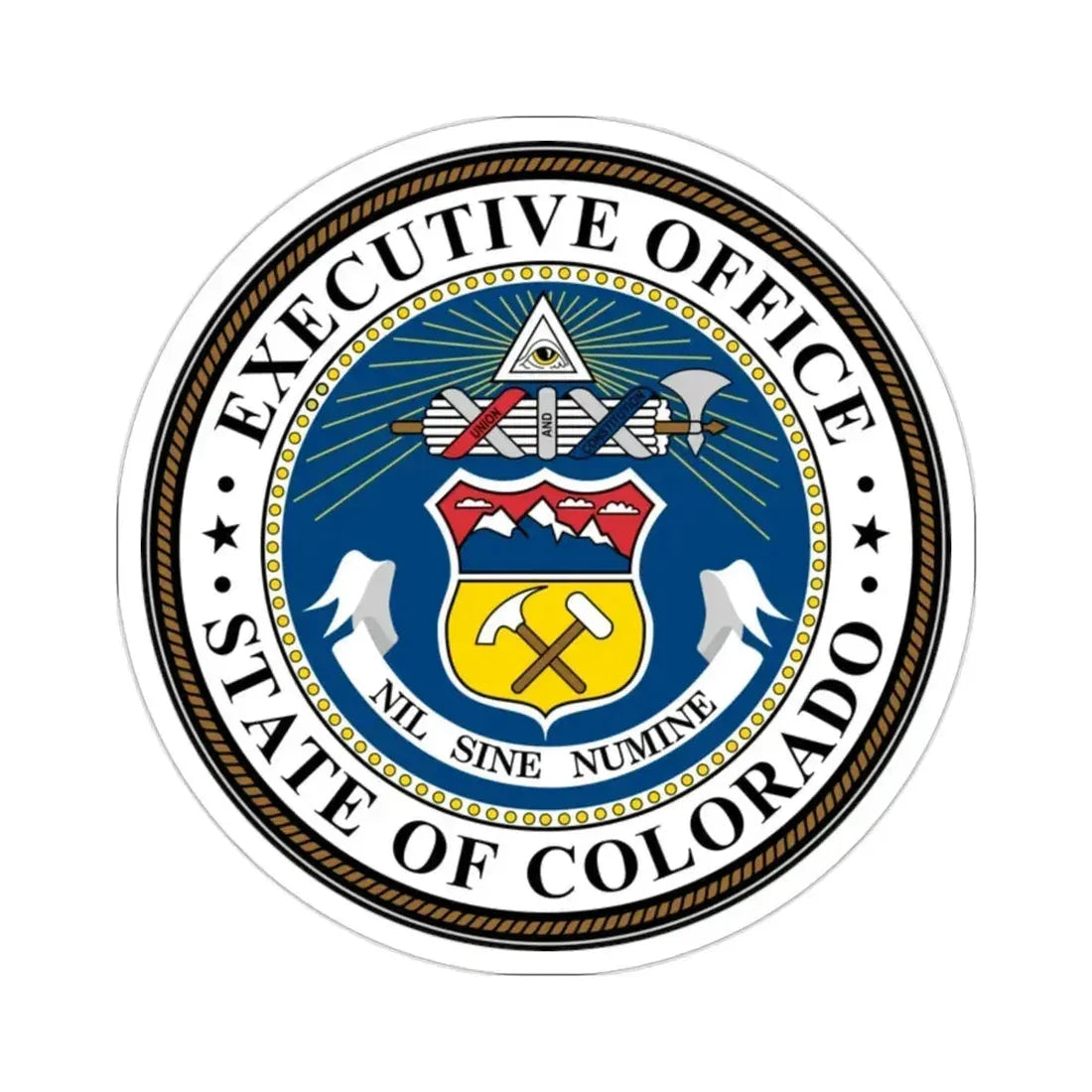 Executive Office of Colorado STICKER Vinyl Die-Cut Decal 2 Inch - The Sticker Space