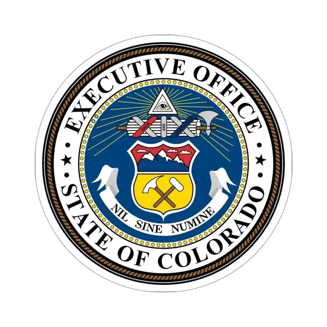 Executive Office of Colorado STICKER Vinyl Die-Cut Decal 3 Inch - The Sticker Space