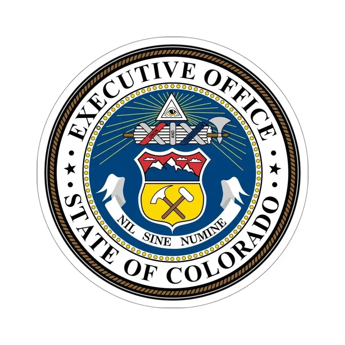 Executive Office of Colorado STICKER Vinyl Die-Cut Decal 4 Inch - The Sticker Space