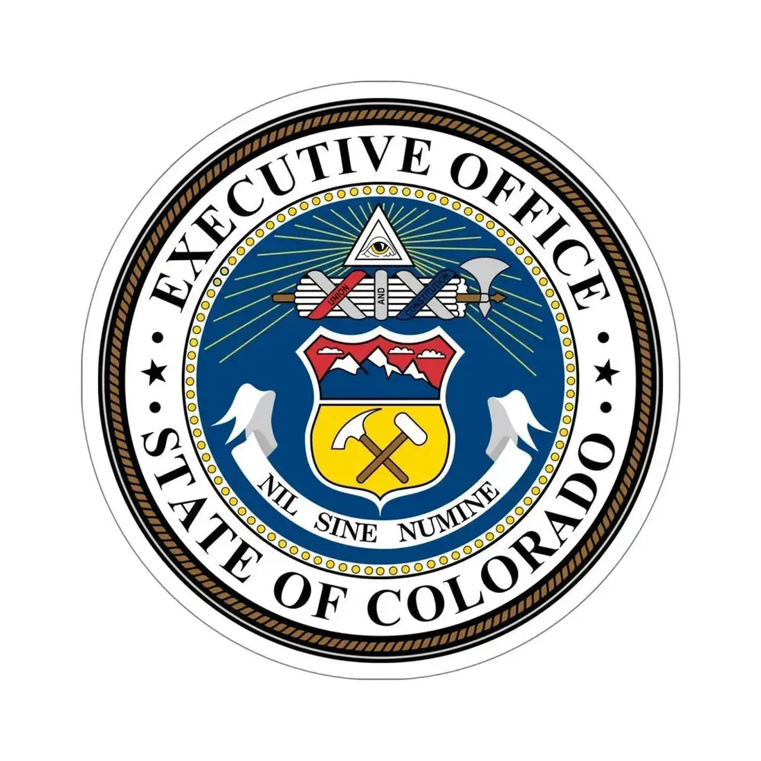 Executive Office of Colorado STICKER Vinyl Die-Cut Decal 6 Inch - The Sticker Space