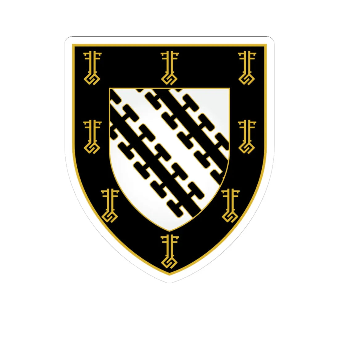 Exeter College Oxford Coat Of Arms (England) (Coat of Arms) STICKER Vinyl Kiss-Cut Decal 3 Inch White - The Sticker Space