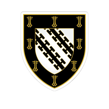 Exeter College Oxford Coat Of Arms (England) (Coat of Arms) STICKER Vinyl Kiss-Cut Decal 6 Inch White - The Sticker Space